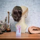 Шиньйон на крабі Elegant хвилястий 22 см русявий з рижинкою - зображення 1
