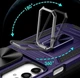 Чехол Fiji Camera Defence для Xiaomi Redmi Note 11 / Note 11s бампер с защитой камеры и подставкой Purple - изображение 4