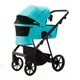 Коляска Adamex Vasco 2 в 1 TK-134 Бирюзовый - изображение 4