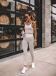 Спортивные леггинсы для фитнеса женские Calvin Klein 834643889 XL Бежевые (1159793810) - изображение 7