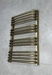 Рушникосушка комбінована Terma Alex 760x500 Brushed Brass, тен ONE + вентиль Unico - зображення 5