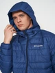 Куртка демисезонная с капюшоном мужская Columbia Omni-Heat Powder Lite Hooded Jacket 1693931-452 2XL Синяя (0193855556263_0990039859079) - изображение 4