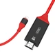 Кабель XO GB006 Lightning to HDMI 2K (2M) Чорний-червоний - зображення 1