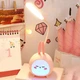 Світлодіодна LED лампа дитячий настільний світильник від Power Bank/USB на гнучкій стійці колір рожевий - изображение 1