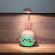 Світлодіодна LED лампа дитячий настільний світильник від Power Bank/USB на гнучкій стійці колір рожевий - изображение 5