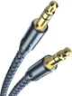 Кабель ESSAGER Monster Aux Cable Speaker Wire 3.5 mm Jack Audio Cable For Car Headphone Adapter Male Jack to Jack 3.5 mm 1.2 м Blue (EYP35-DY0G) - изображение 2