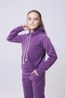 Дитячий теплий спортивний костюм (худи + штани) для дівчинки AVRORA AW171189 134-140 см Пурпуровий - зображення 5