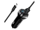 Зарядка в прикуриватель AЗУ Hoco Z40 2.4A/2*USB+кабель Type-C Черный - изображение 1