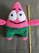 Патрик "Губка Боб Квадратные Штаны вязаная игрушка ручная робота hand made - изображение 4