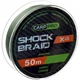 Шок-лідер Carp Pro Shock Braid PE X4 0.16мм 50м Dark Green CP1618-4-50 - изображение 1