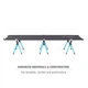Розкладачка Helinox High Cot One Long Black (1053-10688) - зображення 3