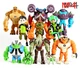 Игровой набор фигурок Ben 10. 11 фигурок героев Бен 10, размер 3-13 см + Свет - изображение 1