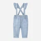 Spodnie ogrodniczki dziecięce dla dziewczynki jeansowe Cool Club CCG2401262 80 cm Niebieski (5903977186423) - obraz 1