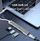 USB-хаб Dynamode USB 3.0 Type-C/Type-A на 4 порти: 1 x USB 3.0 3 x USB 2.0 Метал, сріблястий (DM-UH-311AC) - зображення 7