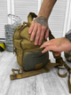 Тактичний рюкзак сумка через плече Tactical bag Coyote - зображення 5