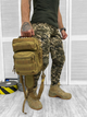 Тактичний рюкзак сумка через плече Tactical bag Coyote - зображення 6