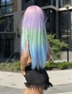 Парик на сетке Lace Wig Headline № PKBL07 длинный разноцветный, 80 см, термостойкое волокно - изображение 5