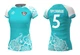 Волейбольна футболка жіноча RIGO FLEX Turquoise-White 4XL - зображення 2
