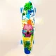 Скейт Пенни Борд Best Board S 29661 Со Светящимися Колесами Череп Разноцветный - изображение 3