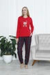 Пижама женская новогодняя Nicoletta Merry Christmas Family look 96735k XL Красно-синий - изображение 1
