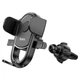 Автотримач для телефону Hoco H6 Grateful one-button car holder(air outlet) в повітропровід, дефлектор (зажим) Чорний - изображение 4