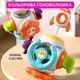 Бизикуб развивающая игрушка мелкую моторику рук, интерактивная сенсорная игрушка дорожная головоломка18 М+ пластик - изображение 8