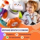 Бизикуб развивающая игрушка мелкую моторику рук, интерактивная сенсорная игрушка дорожная головоломка18 М+ пластик - изображение 10