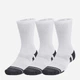 Набор мужских носков высоких Under Armour 1379512-100 XL 3 пары Белый (196883986767) - изображение 1