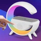 LED світильник з бездротовою зарядкою для телефону RGB White - зображення 3