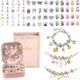 Дитячий набір Rainbow Style Braclet Kit для створення шарм-браслетів та підвісок з 66 предметів в подарунковому боксі, браслети з шармами, Panalisa (74798062) - зображення 1