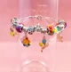 Дитячий набір Rainbow Style Braclet Kit для створення шарм-браслетів та підвісок з 66 предметів в подарунковому боксі, браслети з шармами, Panalisa (74798062) - зображення 7