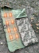 Спальный мешок 100х243см с подогревом от PowerBank зимний до -30 Спальник с флисом и синтепоном. Пиксель - изображение 1