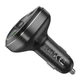 Автомобильный FM-трансмиттер Hoco E76 Pole (PD 45W + QC3.0, 2USB, Bluetooth 5.0, быстрая зарядка) - Черный - изображение 3