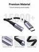 Переходник аудиоадаптер Ugreen кабель USB Type-C - 3.5 mm DAC chip для наушников Grey (YM1031) - изображение 6