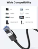 Патч корд Ugreen сетевой интернет кабель 25 Гбит/с Ethernet RJ45 Cat 8 5 м Black (YM1479) - изображение 3