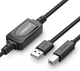 Кабель Ugreen USB type А 2.0 — USB type B для принтерів, сканерів, БФП 10 м Black (YM1406) - зображення 1