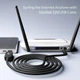 Кабель питания UnnLink USB 2.0 to DC 5.5x2.1 mm 12V 1A для Wi-Fi роутера 1M Black (YM1385) - изображение 6