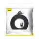 Патч корд Baseus сетевой кабель 10 Гбит\с Ethernet RJ45 Cat 6 плоский 3 м Black (YM1653) - изображение 6