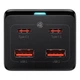 Сетевое зарядное устройство Baseus GaN3 Pro Desktop Fast Charger AC+2U+2C 100W + кабель Black (YM1845) - изображение 6