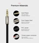 Кабель аудіо Ugreen 3.5 mm to 2RCA стереорозгалужувач 3М Black (YM1387) - зображення 6