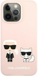 Панель CG Mobile Karl Lagerfeld Silicone Karl&Choupette для Apple iPhone 13/13 Pro Light Pink (3666339027193) - зображення 2