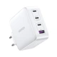 Мережевий зарядний пристрій UGREEN CD226 USB+3xUSB-C 100W QC4.0 PD3.0 GaN Tech White (15337) - зображення 2