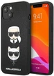 Etui CG Mobile Karl Lagerfeld Saffiano Karl&Choupette do Apple iPhone 13 mini Czarny (3666339028657) - obraz 1