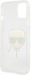 Etui CG Mobile Karl Lagerfeld Glitter Karl Head do Apple iPhone 13 mini Srebrny (3666339027452) - obraz 3