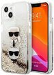 Панель CG Mobile Karl Lagerfeld Liquid Glitter Karl&Choupette Head для Apple iPhone 13 mini Gold (3666339028930) - зображення 1