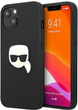 Панель CG Mobile Karl Lagerfeld Leather Ikonik Karl Head Metal для Apple iPhone 13 mini Black (3666339028497) - зображення 1