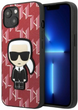 Etui CG Mobile Karl Lagerfeld Monogram Iconic Patch do Apple iPhone 13 mini Czerwony (3666339049409) - obraz 2