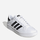 Tenisówki dziecięce dla dziewczynki adidas Team Court J EF6815 35.5 (3.5UK) Białe (4062053001065) - obraz 2