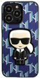 Etui CG Mobile Karl Lagerfeld Monogram Iconic Patch do Apple iPhone 13 Pro Max Niebieski (3666339049515) - obraz 2