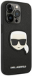 Etui CG Mobile Karl Lagerfeld Saffiano Karl Head Patch do Apple iPhone 14 Pro Czarny (3666339077051) - obraz 2